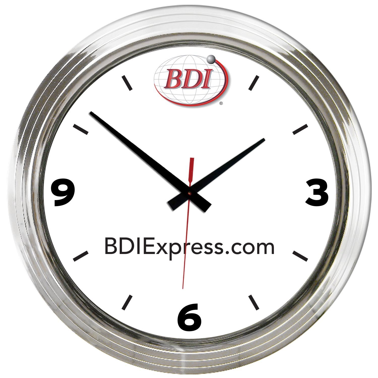 BDI Gear14″ Chrome Plated Wall Clock